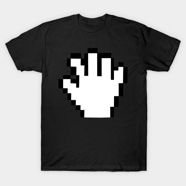 Old Classic Mac Hand Cursor Icon T-Shirt by GoneawayGames